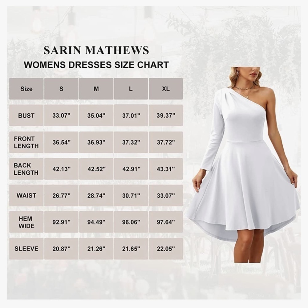 Chic One-Shoulder White Dress - Picture 6 of 12